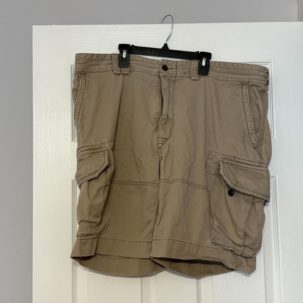 Polo Ralph Lauren Cargo Shorts Mens 42T Khaki Classic Chino Pockets Outdoor